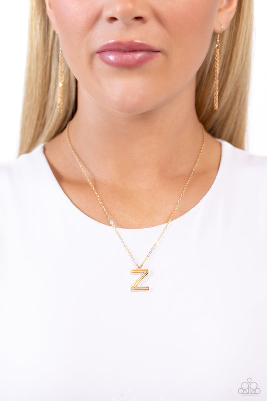 Leave Your Initials - Gold - Z